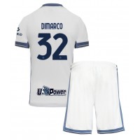 Camiseta Inter Milan Federico Dimarco #32 Segunda Equipación Replica 2024-25 para niños mangas cortas (+ Pantalones cortos)